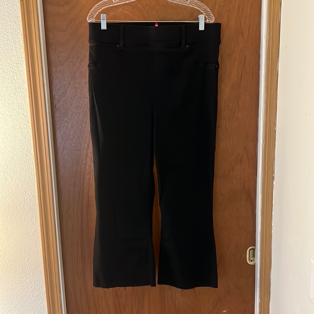 SPANX Black Cropped Denim Jeans